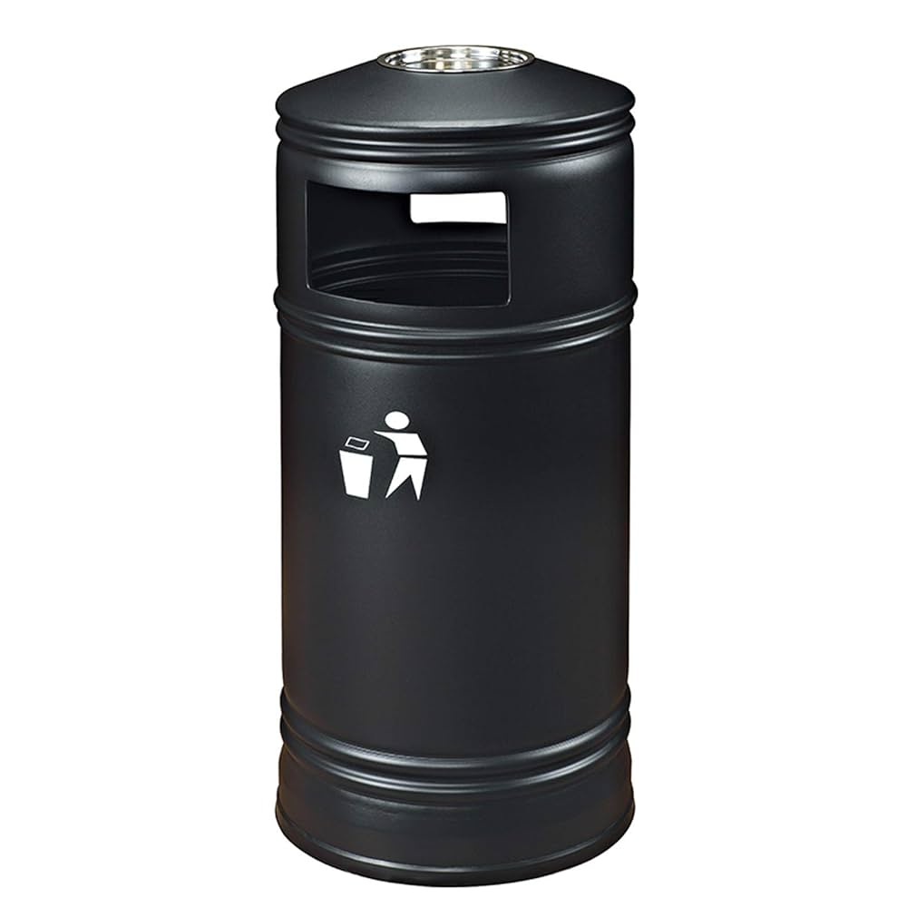 ASH TRAY DUST BIN METAL – OUTDOOR – BEIGE – ELEREIN (33L)