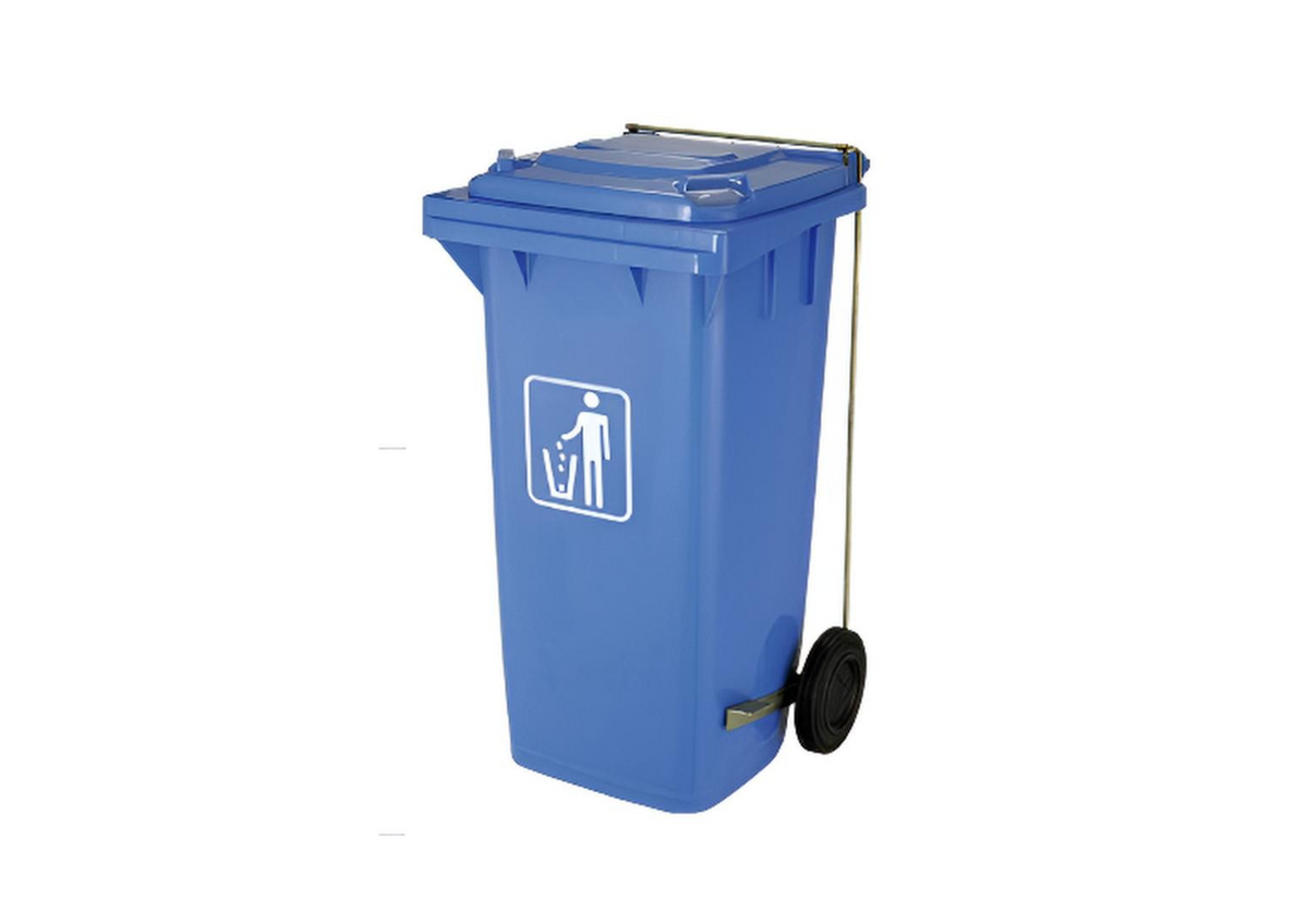 TEKBIN 120 LTR BIN WITH WHEELS & SIDE PEDAL
