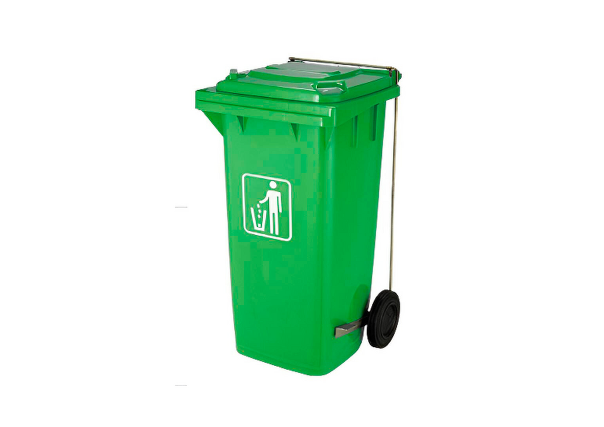 TEKBIN 120 LTR BIN WITH WHEELS & SIDE PEDAL