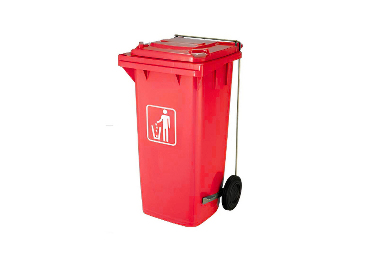 TEKBIN 120 LTR BIN WITH WHEELS & SIDE PEDAL