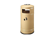 ASH TRAY DUST BIN METAL – OUTDOOR – BEIGE – ELEREIN (33L)