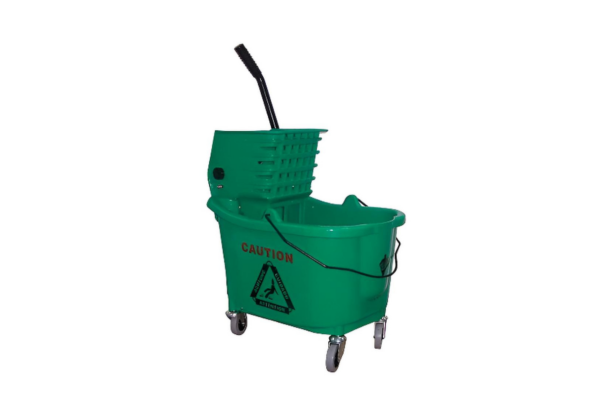 SINGLE MOP BUCKET TROLLEY WITH WRINGER – SAFE & DURABLE CLEANING SOLUTION