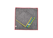CHEMEX - MICROFIBRE CLOTH - 250 - 40X40CM - GREY WITH COLOUR BORDER- PC