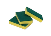 YELLOW SPONGE WITH SC 0710 SCOURER 1X12 PCS