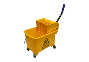 SINGLE MOP BUCKET TROLLEY WITH WRINGER
