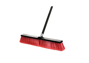 HARD BROOM WITH PLASTIC BASE & METAL HANDLE