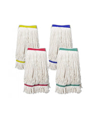 FLOOR MASTER - COTTON MOP HEAD WITH COLOR BAND - 450
