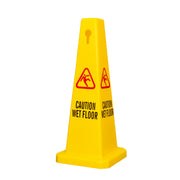 Cone Floor Sign Board "Caution Wet Floor"